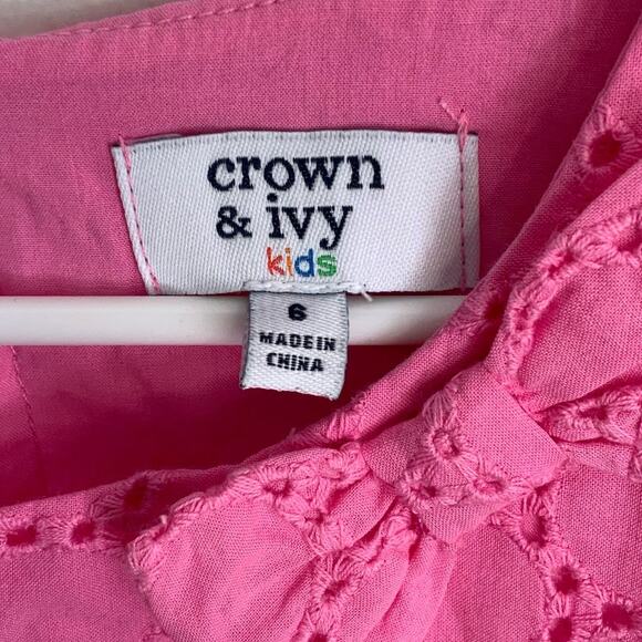 Crown & Ivy Kids‎ Eyelet Dress - Picture 2 of 3